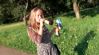 Mila in amateur girl with blonde hair sucks and fucks