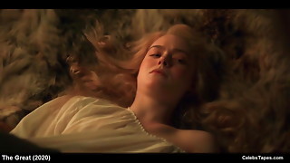 star Elle Fanning nude and sex scenes from The Great