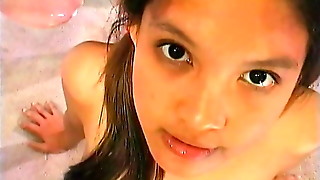 Horny small tit cheerleader stunner on pool table deep throating and romping schlong