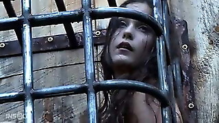 Captive girl used in a cage for conjugal visits