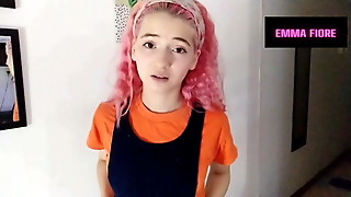 The babysitter deep-throats my cock and i cum in her jaws POV