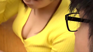 A Wife Sans a Bra Passing By at the Trash Splatter in the Morning