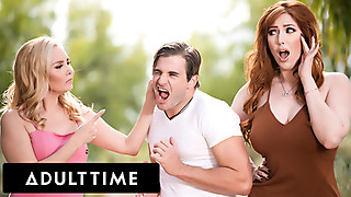 Stepson Humps His Stepmom and Her BFF! Warm THREESOME!