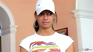 Cute Damsel Kicsi Eighteen First-ever Time MMF Three-way at Pick-Up School Audition