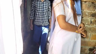 Cherry School girl first time bang-out with tution schoolteacher