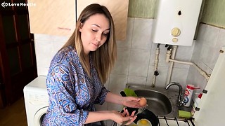 To the surprise of the stepson, the stepmom's pussy turned out to be as narrow as the sex doll's pussy