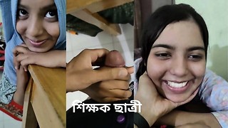 Bangladeshi viral Teacher and student porn. Me with my schoolteacher and I suck my masters dick.Clear bangla audio. b