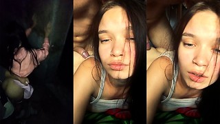 Pounded an Legal year old cutie behind the garages and then on the couch